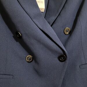 WHBM Women's Navy Blazer size 6 NWT